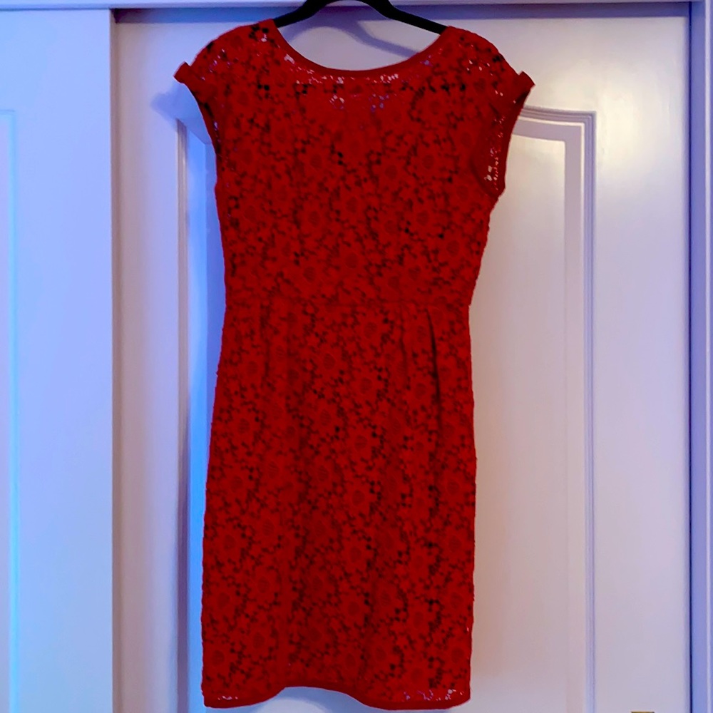 Nanette Lapore Red Lace Dress